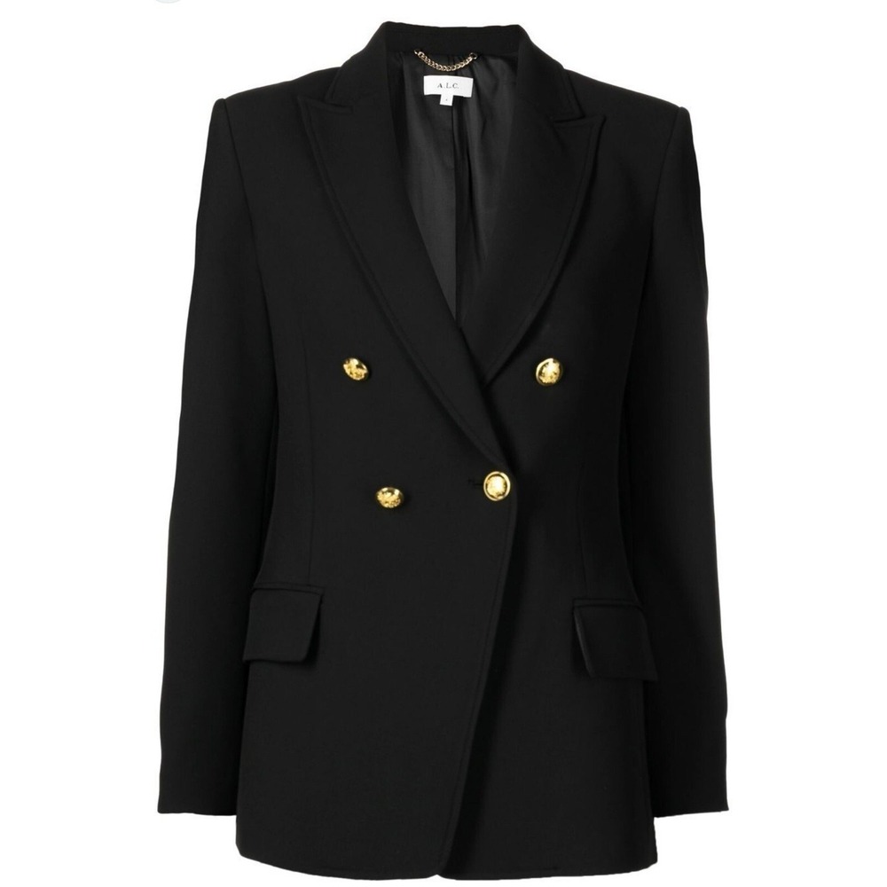 NWT A.L.C. Sedgwick II Double Breasted Blazer in Black. $1400‎ Retail.  Sz 00